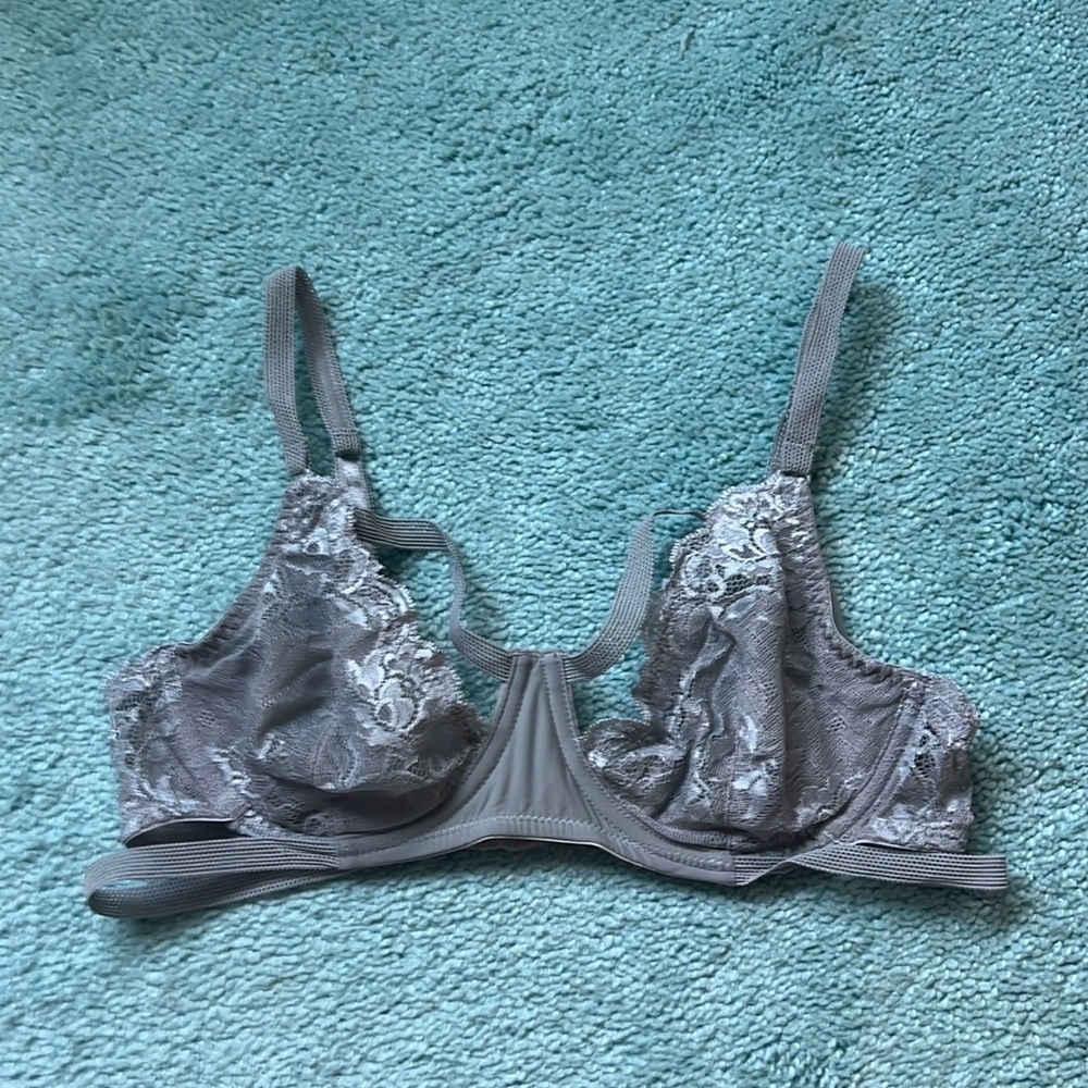 Free People intimately strappy lace underwire no padding bra 34C